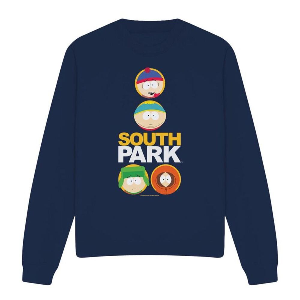 South Park Unisex Adult Solid Circles Sweatshirt / Navy